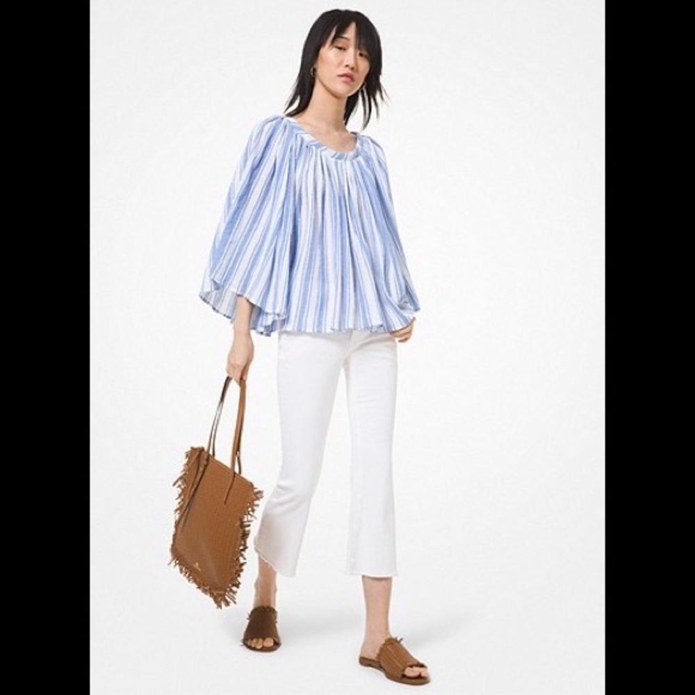 Stretch-Cotton Flared Jeans
